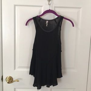 Free People Soft Black Tank Top